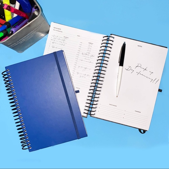 Office Blue Spiral Personal Notebook Planner Poshmark
